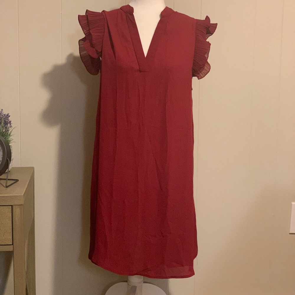 SHEIN Ruffle Sleeve Sheet Dress